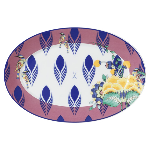 plate oval 30 cm, Mistic Garden